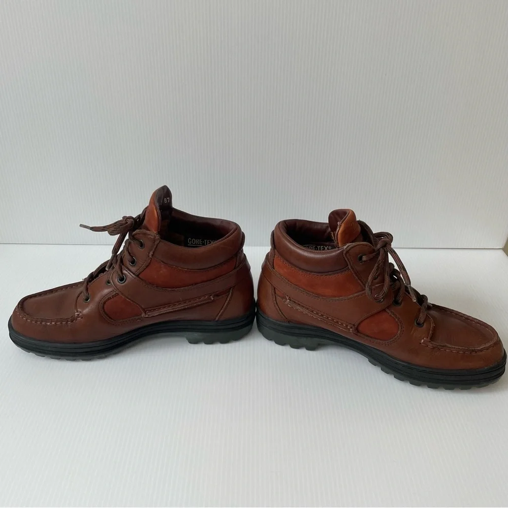 Timberland Leather Moccasin Chukka Brown Boots Women’s Sz 6 Waterproof Gore-tex - Picture 8 of 14